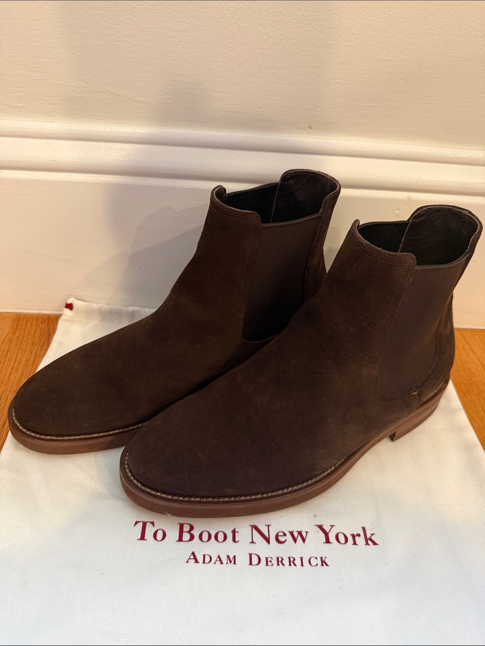 To Boot Dark Brown Suede Chelsea Boots